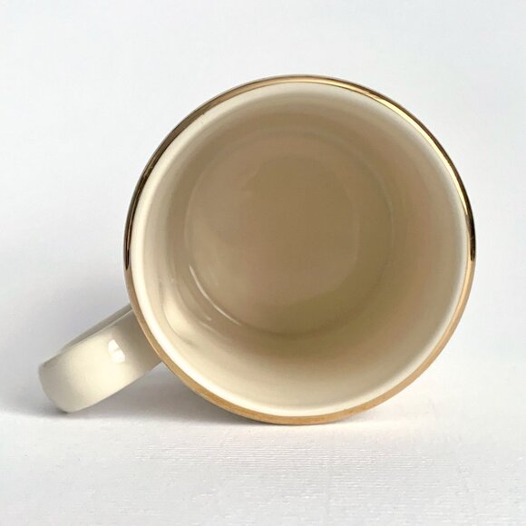 Harrods Knightsbridge London Ivory Gold Coffee Tea Mug Cup Collectible Souvenir - Picture 5 of 8